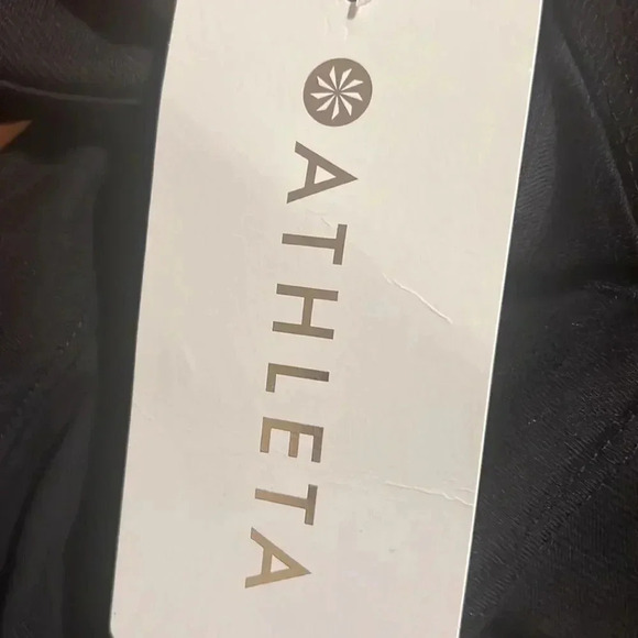 Athleta Farallon Romper Jumpsuit Sleeves Blk Sz 8 - Picture 13 of 15